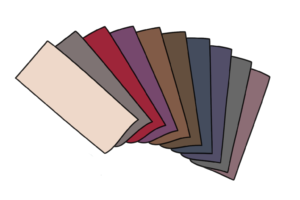 ブルベ夏のくすみ色のドレープ